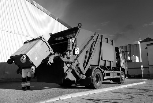 Ilford waste management truck collecting garbage